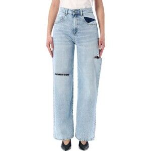 Icon Denim Poppy Wide-Leg Cotton Jeans - NWT
